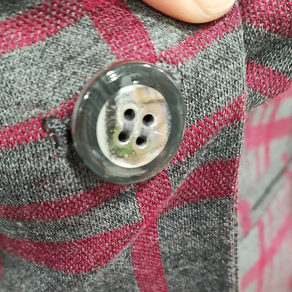 New York & Company Gray and Pink Checkered Blazer - Picture 5 of 8